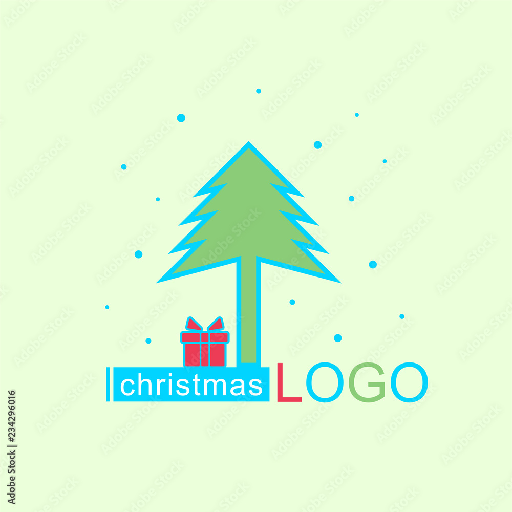 Christmas color logo. Christmas color logo.