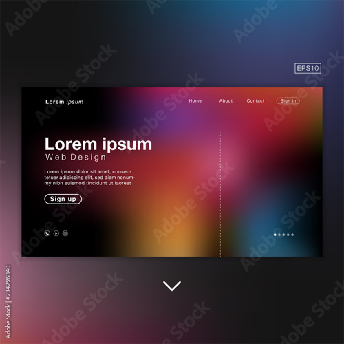 Colorful dream blur abstract for homepage