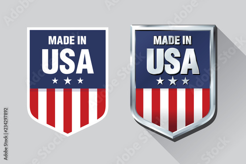 Vector made in USA sign