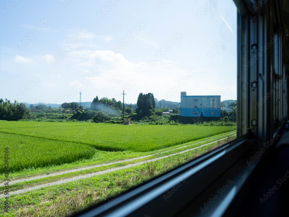 Naklejka premium 車窓から