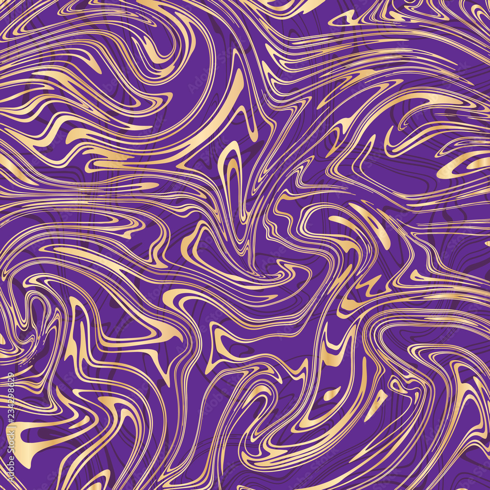 Vector violet and gold marble abstract background. Liquid marble pattern. Trendy template for design, wedding, invitation, party, birthday, web, banner, card. Vector violet and gold marble abstract background. Liquid marble pattern. Trendy template for design, wedding, invitation, party, birthday, web, banner, card.