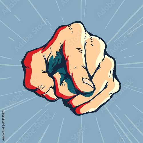 Pointing Finger Illustration, Vector
