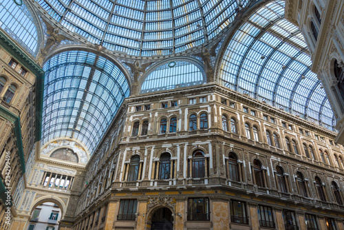 Принти на полотні Umberto I gallery in Naples, Italy on a Sunny day.