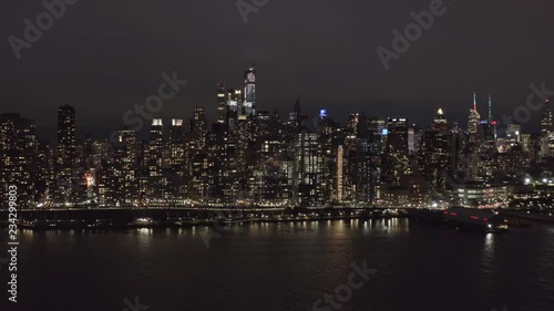 Wallpaper Mural Aerial VIew New York City Night Helicopter Torontodigital.ca