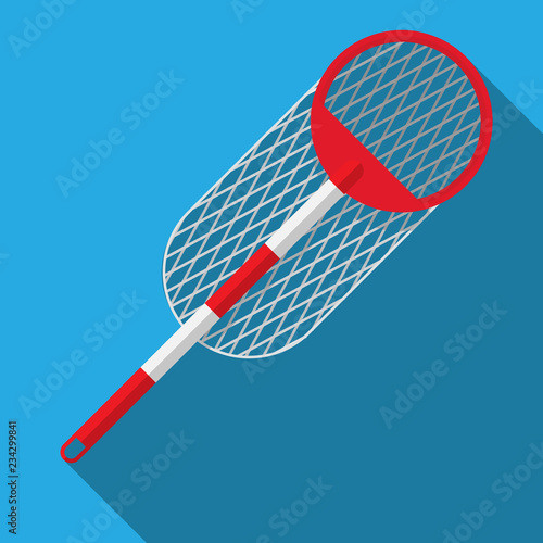 Butterfly net flat vector flat design.