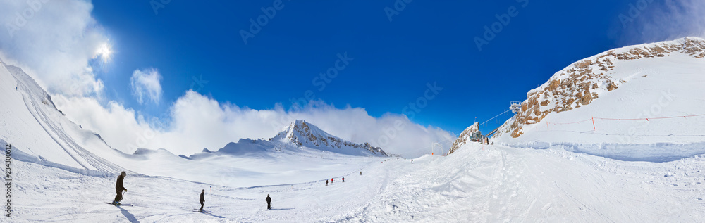 Fototapeta premium Mountains ski resort Kaprun Austria