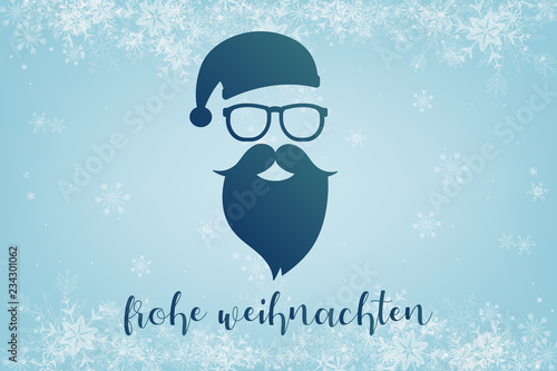 Winter Weihnachtsmann - Frohe Weihnachten