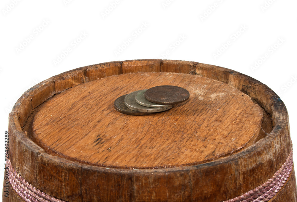 Obraz premium barrel isolated on white background