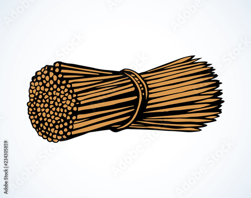 Toothpicks. Vector drawing