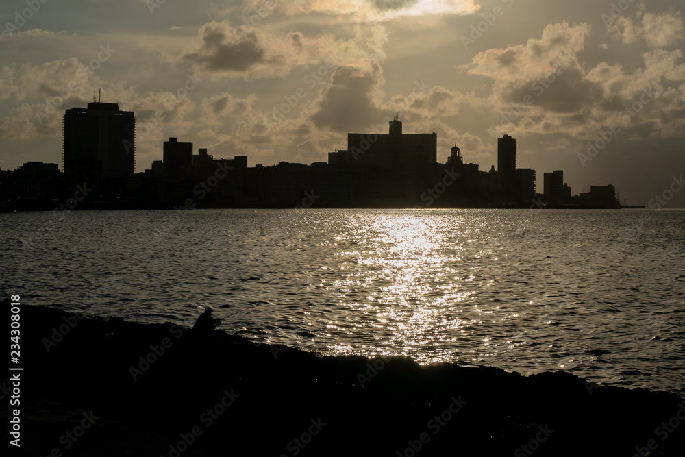 Malecon in Havana, Cuba