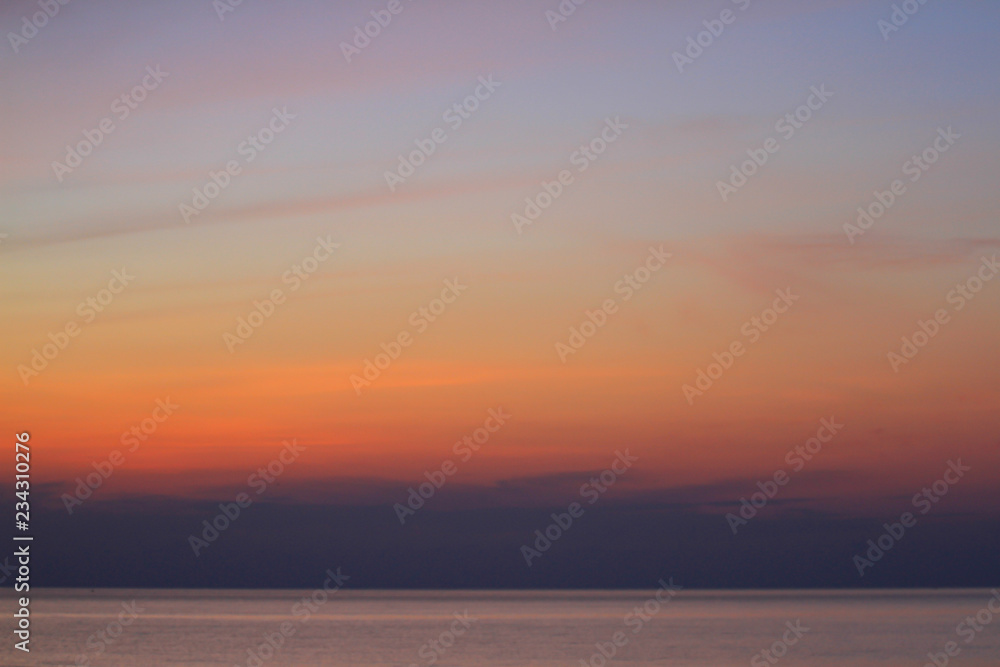 sunset over the sea sunset over the sea