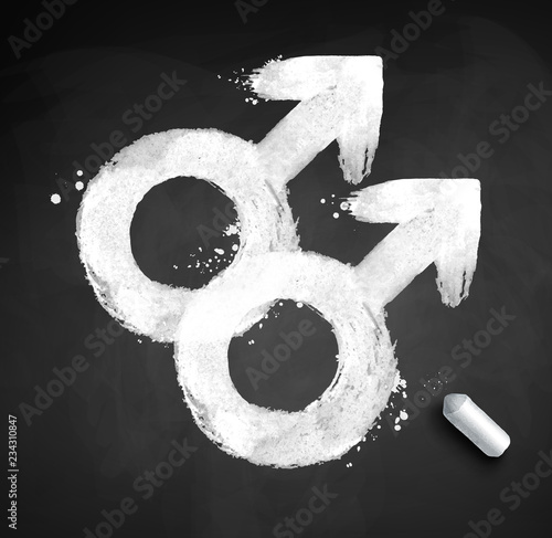 Male gender symbol of homosexuality 