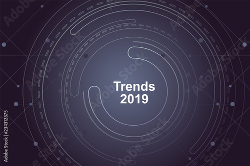 Trends 2019 - Abstraktes Linien Wallpaper