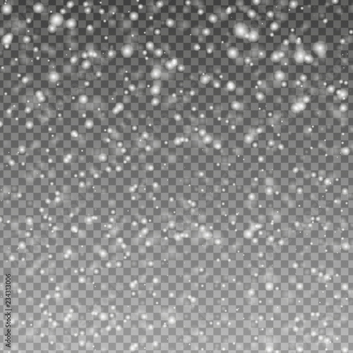 Vorlage für realistischen fallenden Schnee