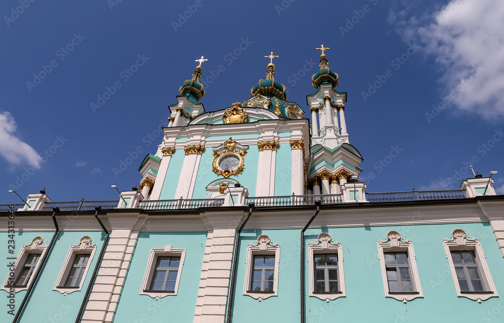 Fototapeta premium St Andrews Church in Kiev, Ukraine