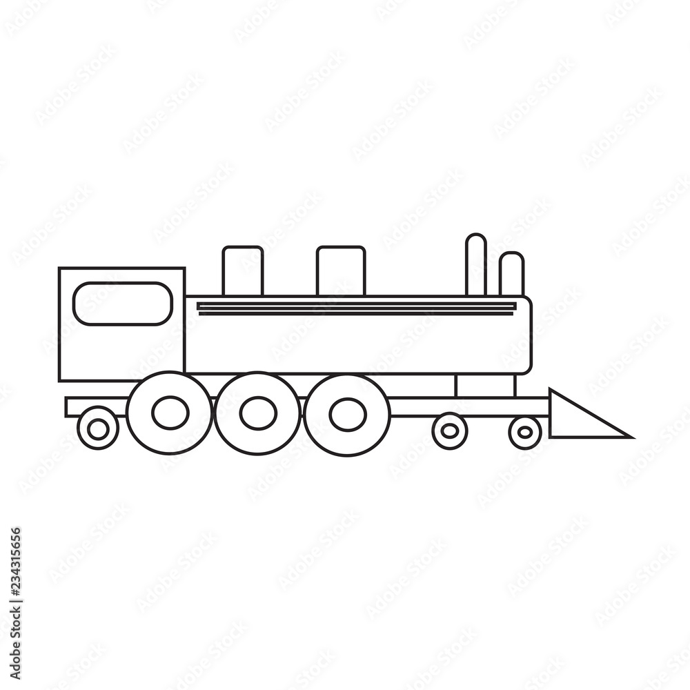 Obraz premium Abstract old train