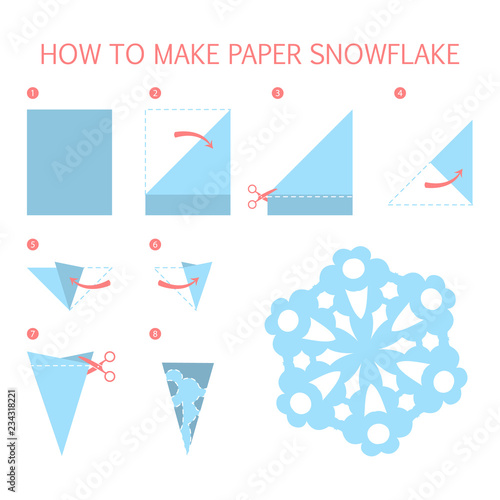 How to make christmas blue snowflake diy