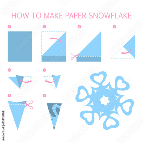 How to make christmas blue snowflake diy