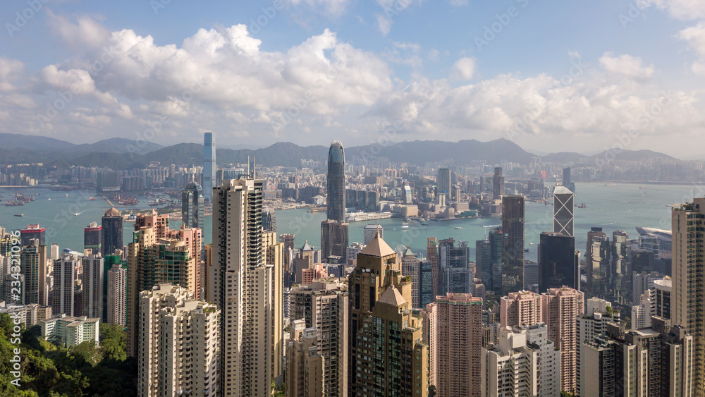 Naklejka premium Hong Kong view from the Peak