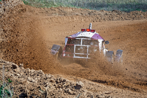 Obraz na płótnie Kart races on a cross-country terrain w salonie