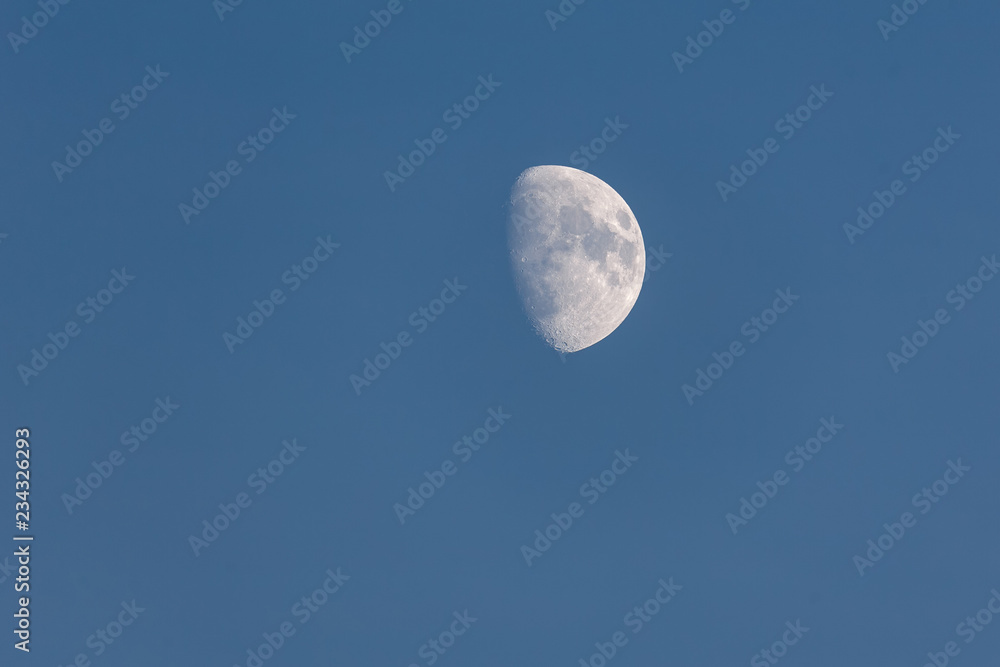 half moon sky half moon sky