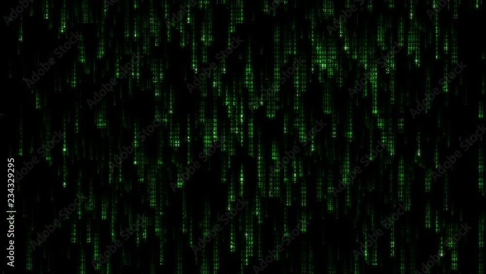 Green Matrix Code Loop Green Matrix Code Loop