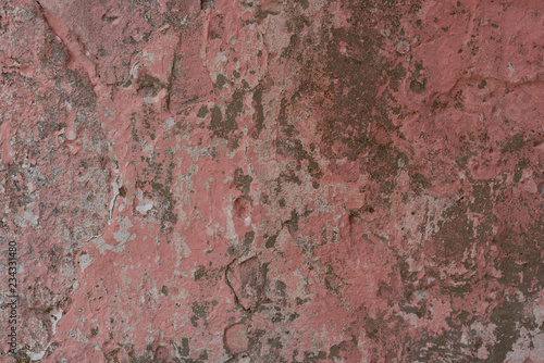 Wall fragment with scratches and cracks. It can be used as a background