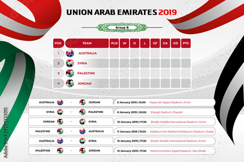 Vector illustration color background United Arab Emirates