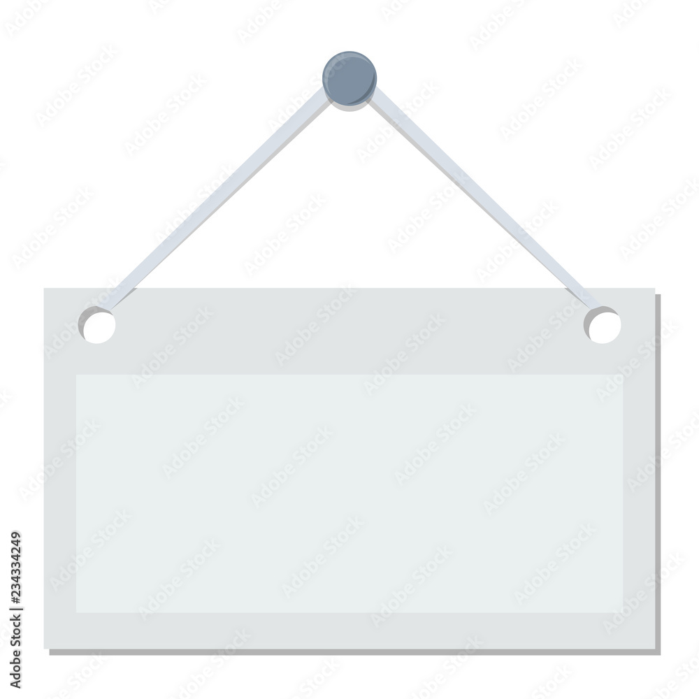 Vector isolated signboard on white background Vector isolated signboard on white background