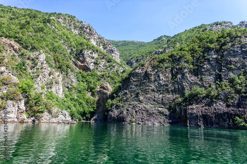 Koman Lake in Albania