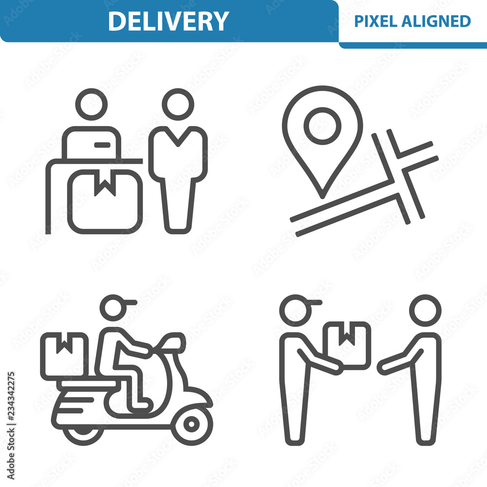Fototapeta premium Delivery & Logistics Icons