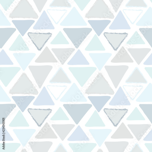 Vector neutral geometric seamless pattern background