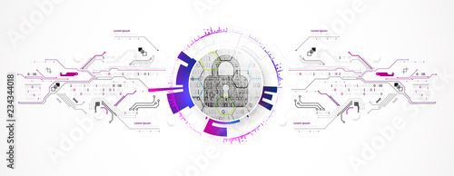 Secure digital space. Virtual confidential, programming protection.