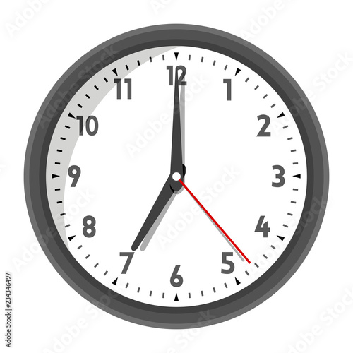 Vector illustration of office wall clock