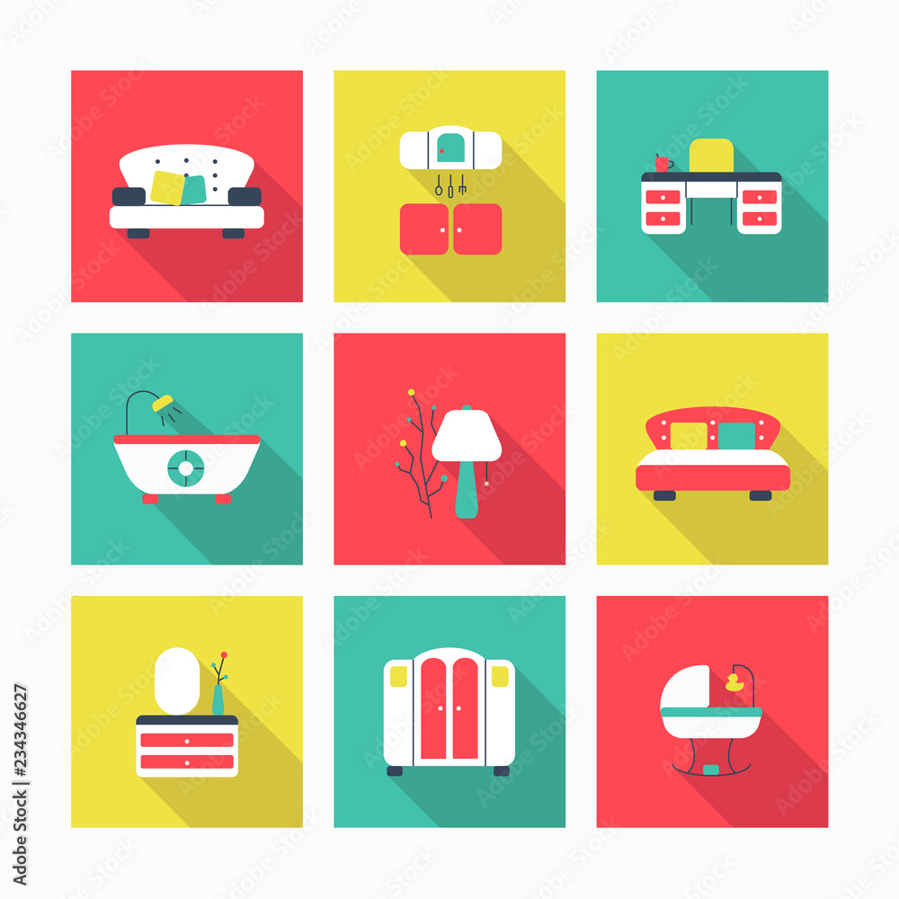 furniture icons set furniture icons set