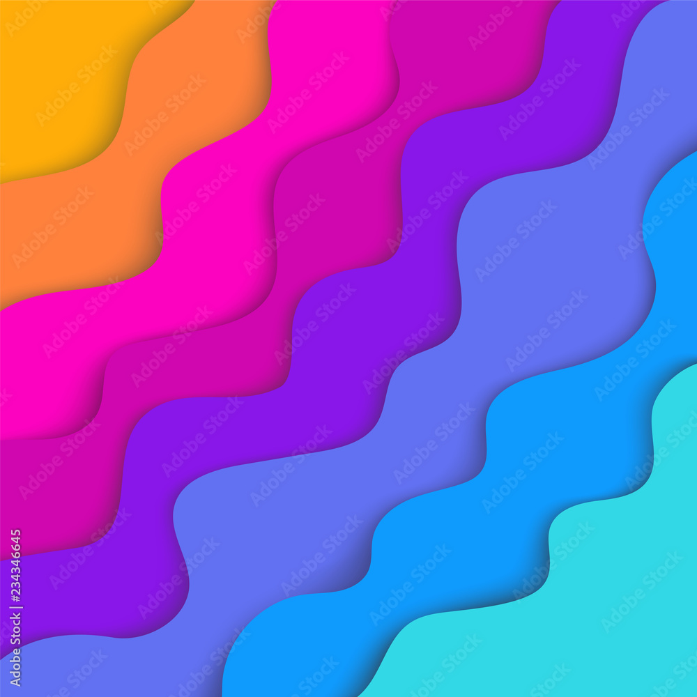 Abstract background. Paper cut background. Composition with fluid shape, waves. Frame for text. Vector template Abstract background. Paper cut background. Composition with fluid shape, waves. Frame for text. Vector template
