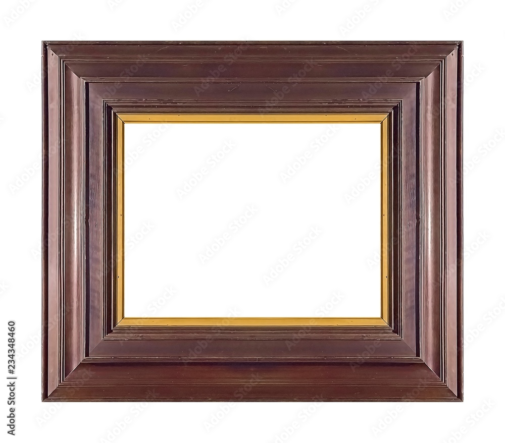 Wooden frame for paintings, mirrors or photo isolated on white background Wooden frame for paintings, mirrors or photo isolated on white background