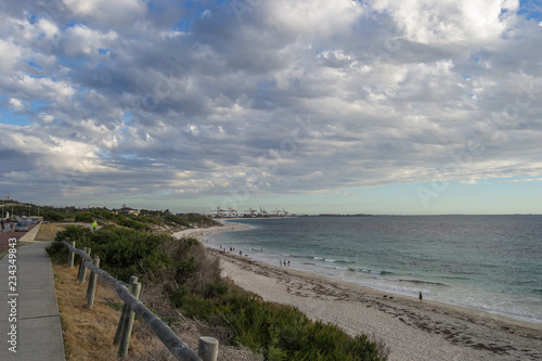 Landscape of a Beach at sunset