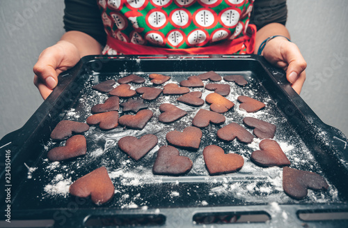 Burnt gingerbread cookies