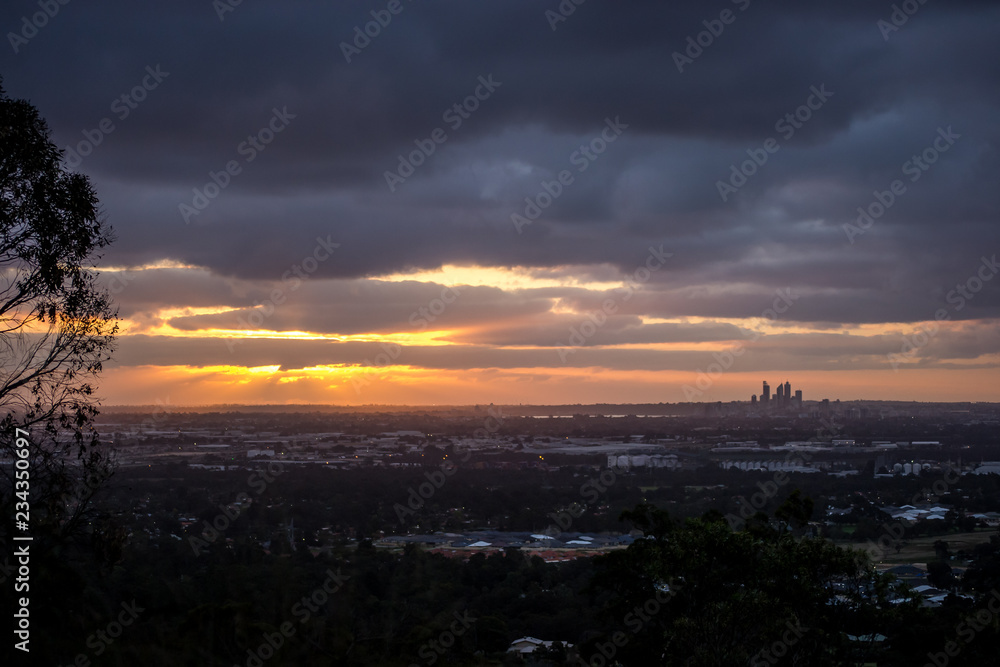 Naklejka premium City landscape from mundaring