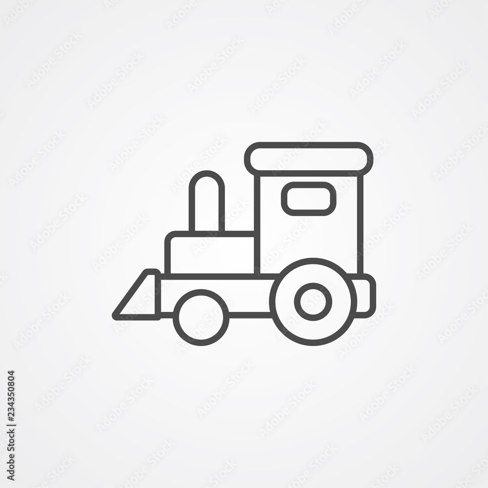 Train toy vector icon sign symbol Train toy vector icon sign symbol