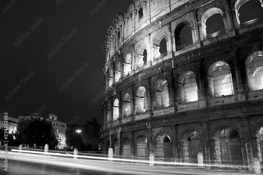 Coloseum at night