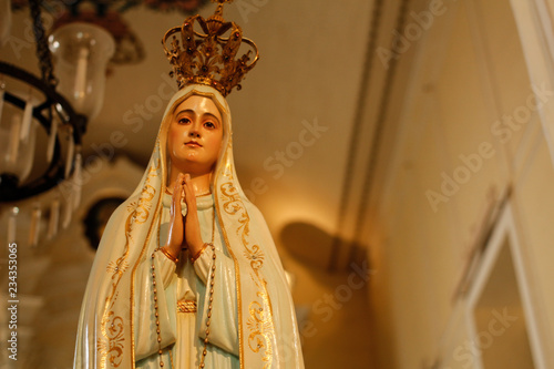 Fatima’s statue St.Dominic's Church Macau, China  November 24, 2016 photo