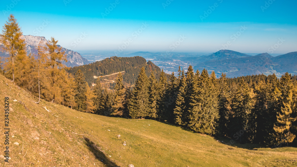 Beautiful alpine view at the famous Rossfeldstrasse-Berchtesgaden-Bavaria-Ger