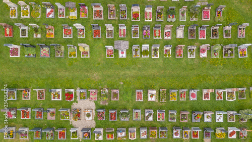 Obraz na płótnie Friedhof in Adnet (Österreich) w salonie