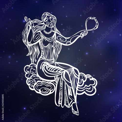 signs of zodiac on space