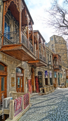 Street and parks of Baku, Azerbaijan
