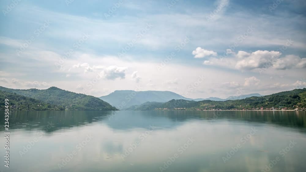 Jablanica lake bosnia and herzegovina timelapse view in 4k Jablanica lake bosnia and herzegovina timelapse view in 4k
