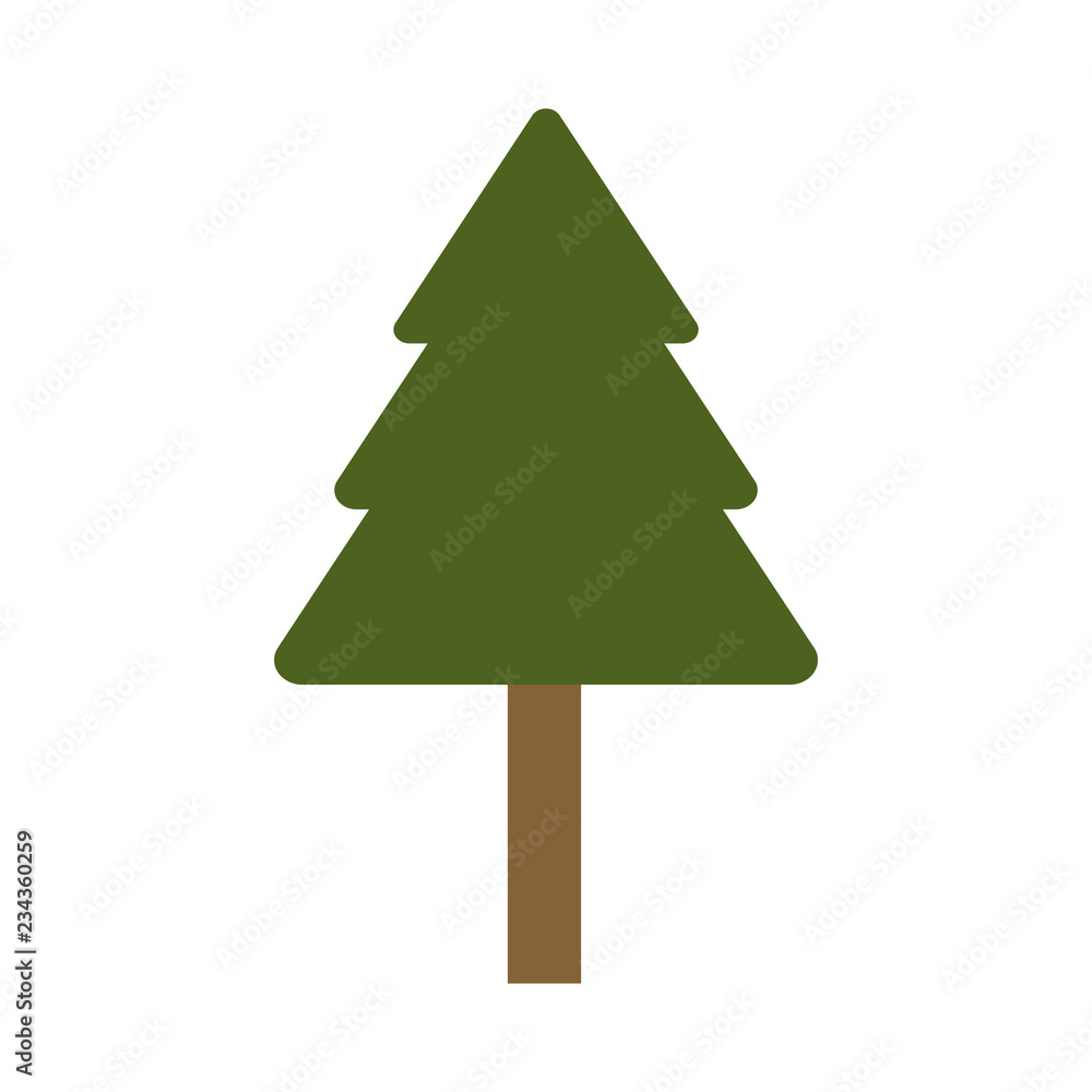 Fototapeta premium Tree pine isolated