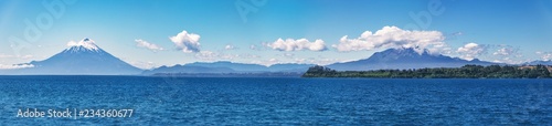 Panoramic view od Osorno and Cabulco Volcano - Puerto Varas, Chile